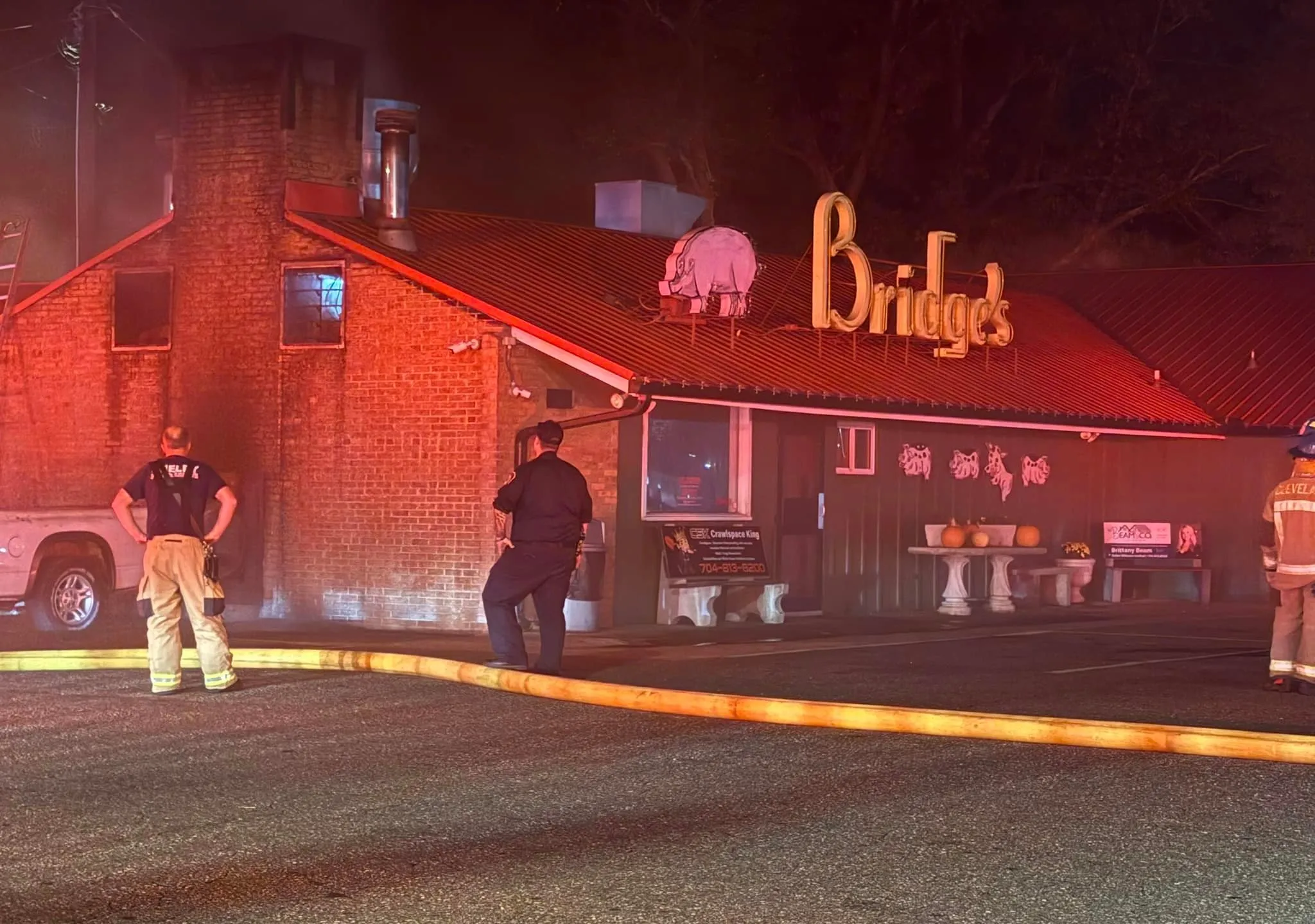 BBQ Restaurant Closes After Fire Damages Shelby’s Red Bridges Barbecue Lodge