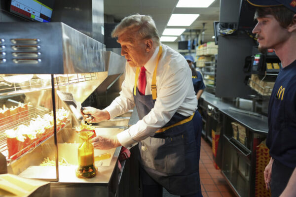 Donald Trump Works the Drive-Thru at McDonald’s in Pennsylvania