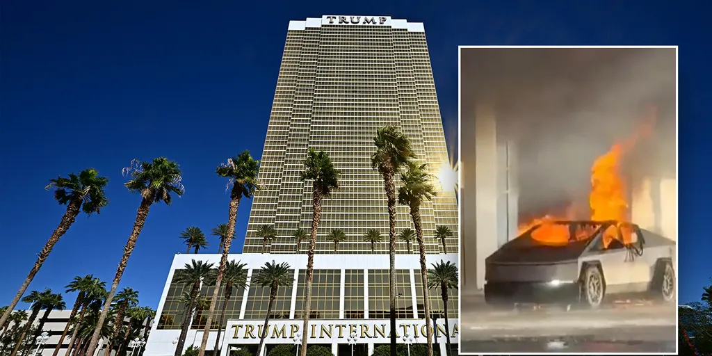 Tesla Cybertruck Exploded Outside Trump Hotel