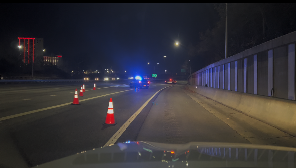 Protest halts traffic at South Holden Road in Greensboro