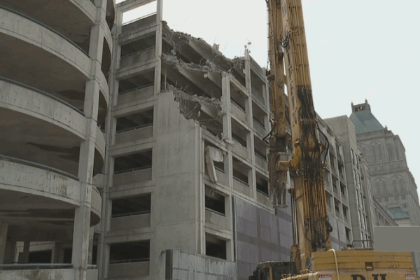 Greensboro demolish parking decks