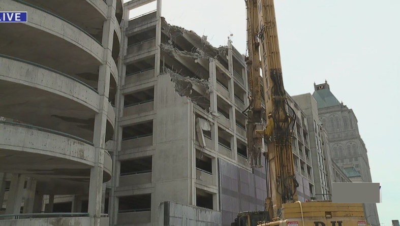 Greensboro demolish parking decks