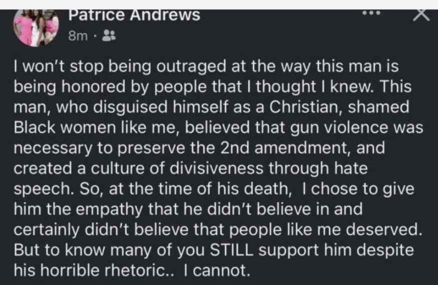 NC Police Chief Post About Charlie Kirk