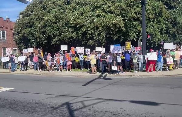 Rallies for, against Donald Trump meet in Mount Airy on Labor Day