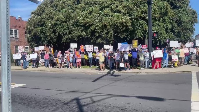 Rallies for, against Donald Trump meet in Mount Airy on Labor Day