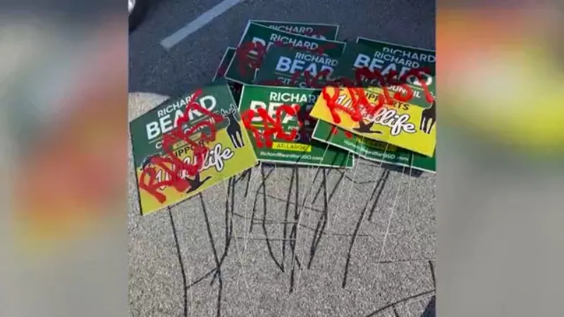 Greensboro City Council Candidate Says Signs Vandalized