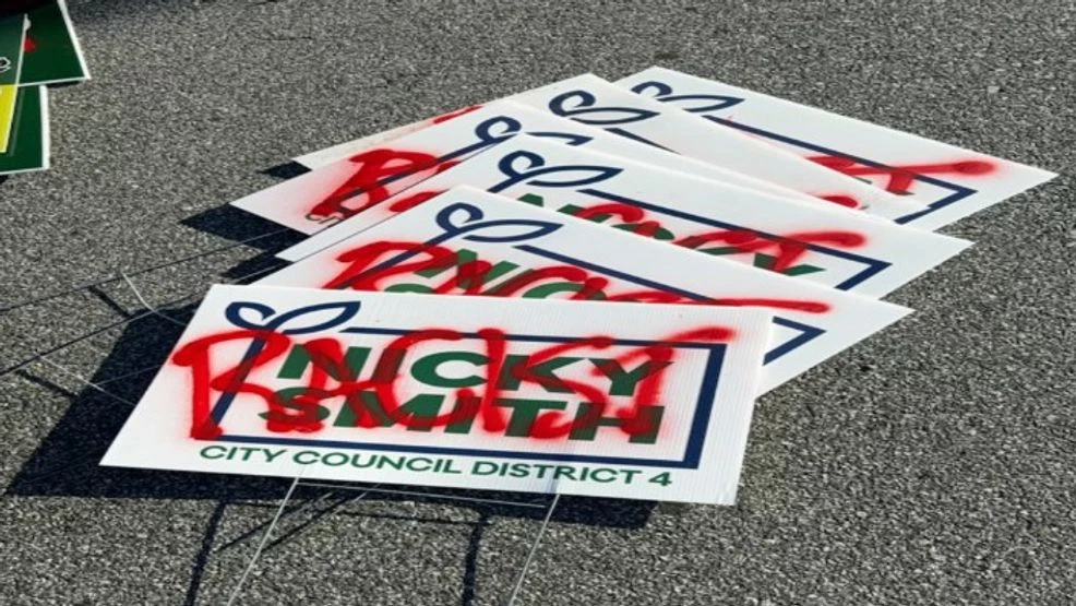Greensboro City Council Candidate Says Signs Vandalized