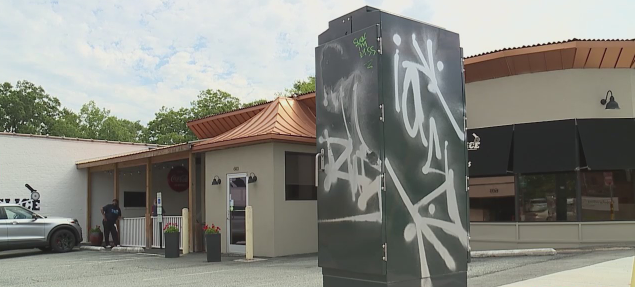 Downtown Greensboro Businesses Clean Graffiti