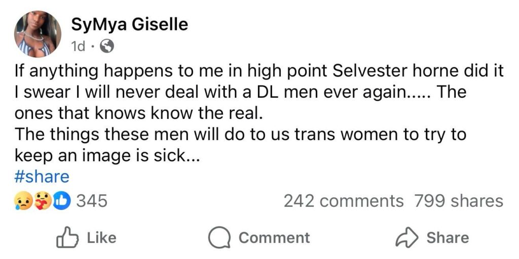 If Something Happens to Me, It Was Selvester Horne