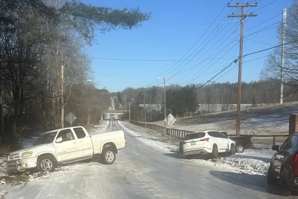 10–13 Cars Slide Off Ice-Covered High Point Road in Winston-Salem