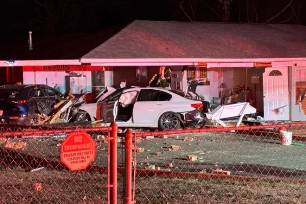 Car Crashes Through House in Fayetteville