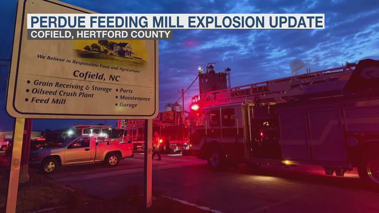Explosion at Perdue Mill in North Carolina